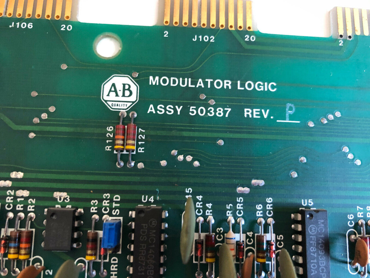 Allen-Bradley 50387 Rev P, Allen-Bradley Assy 50387 Modulator Logic Board,Ae,Tl