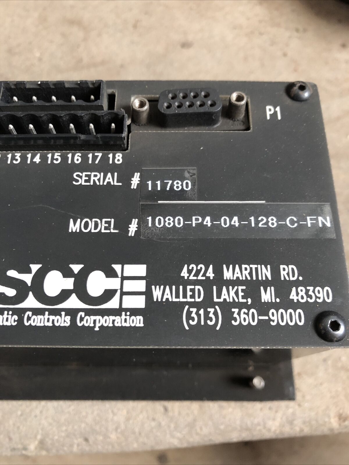 Scc 1080-P4-04-128-C-Fn,Static Control Corp 1080-P4-04-128-C-Fn Oip Monitor,Ak