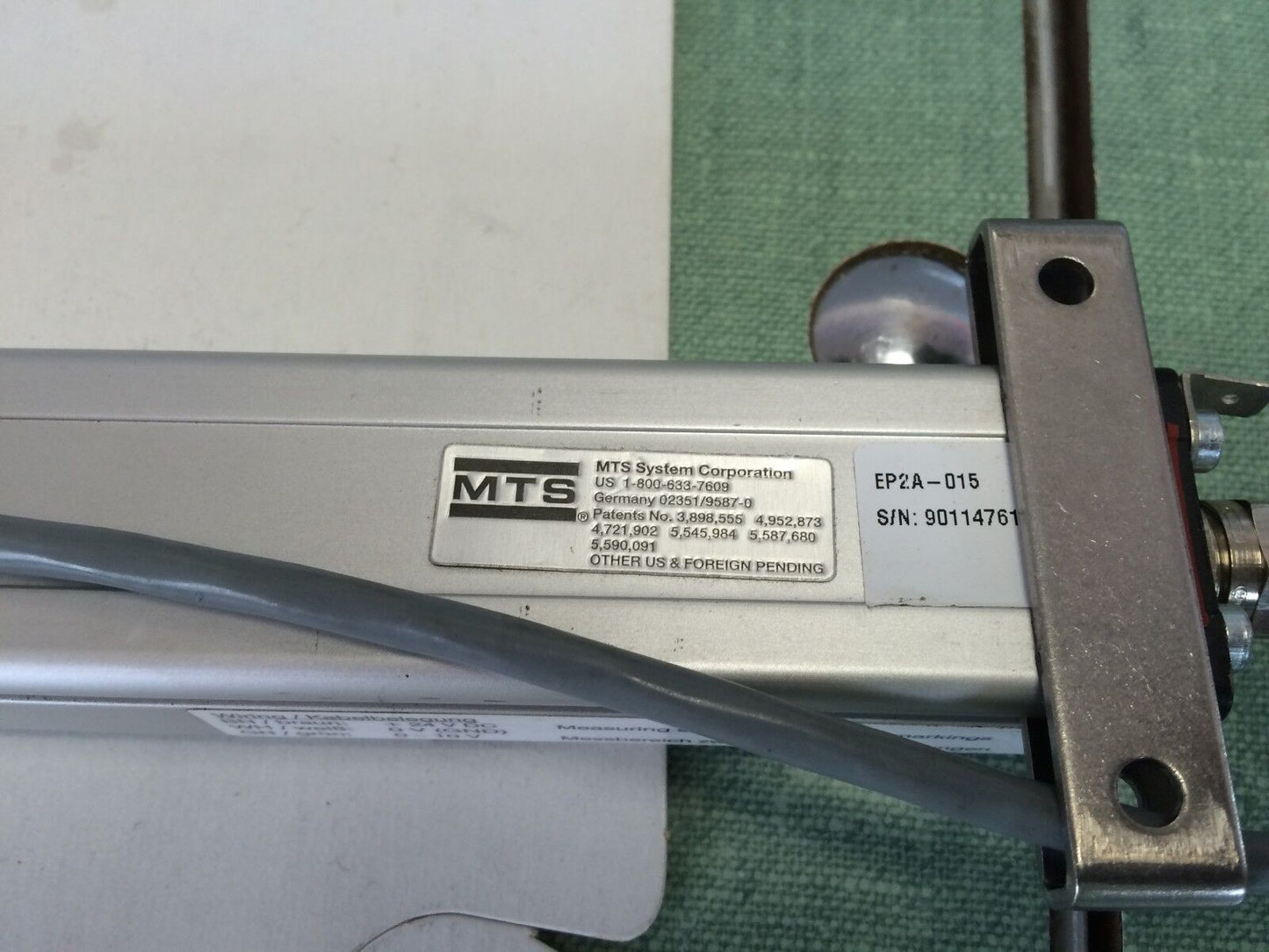 Mts Ep2a-015 Temposonic Linear Displacement Analog Output Transducer,Fi