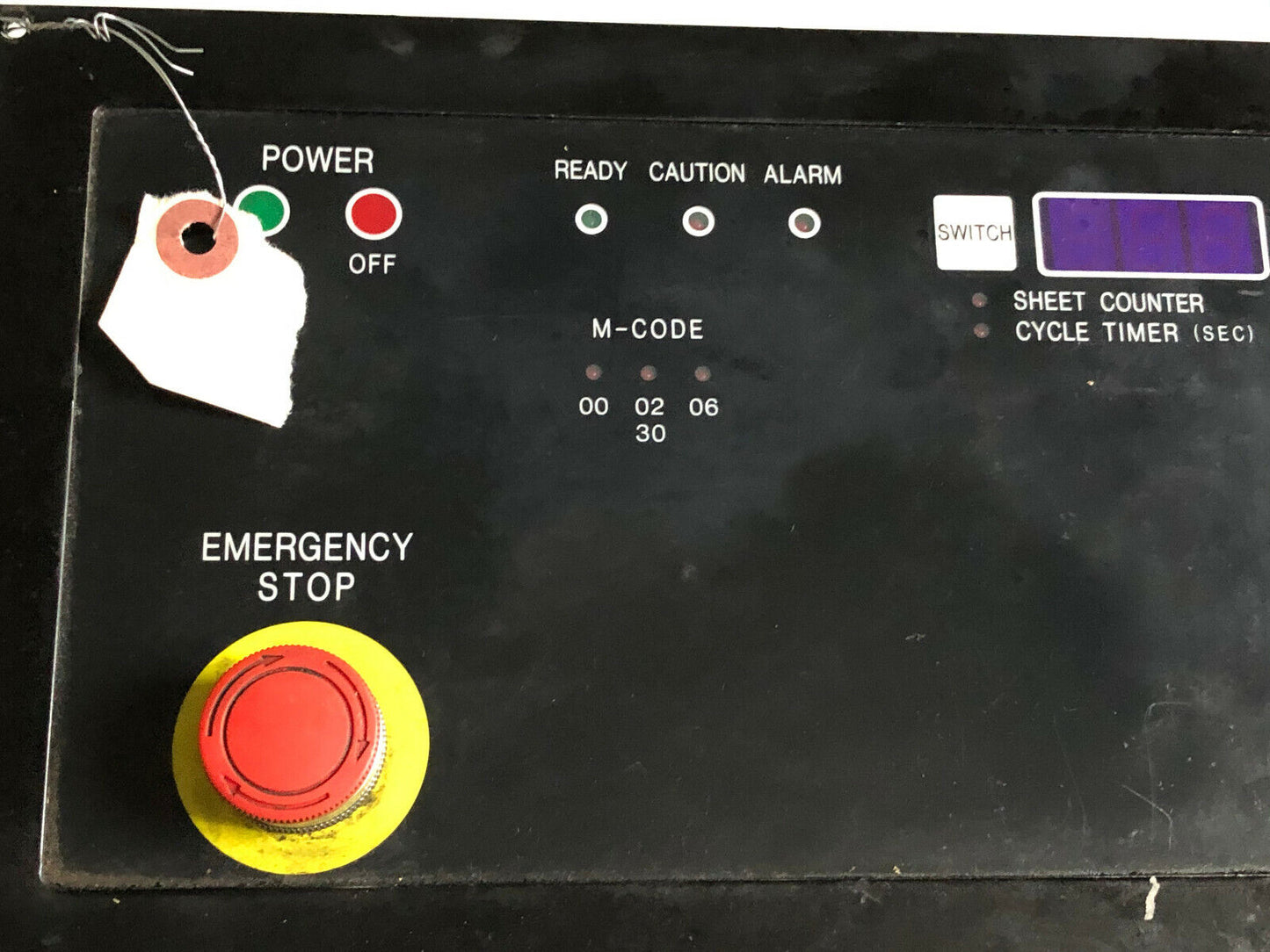 Weidemann Centrum-2000 Turret Press Operator Interface Panel Oyd-142 (B),Sj,Bc