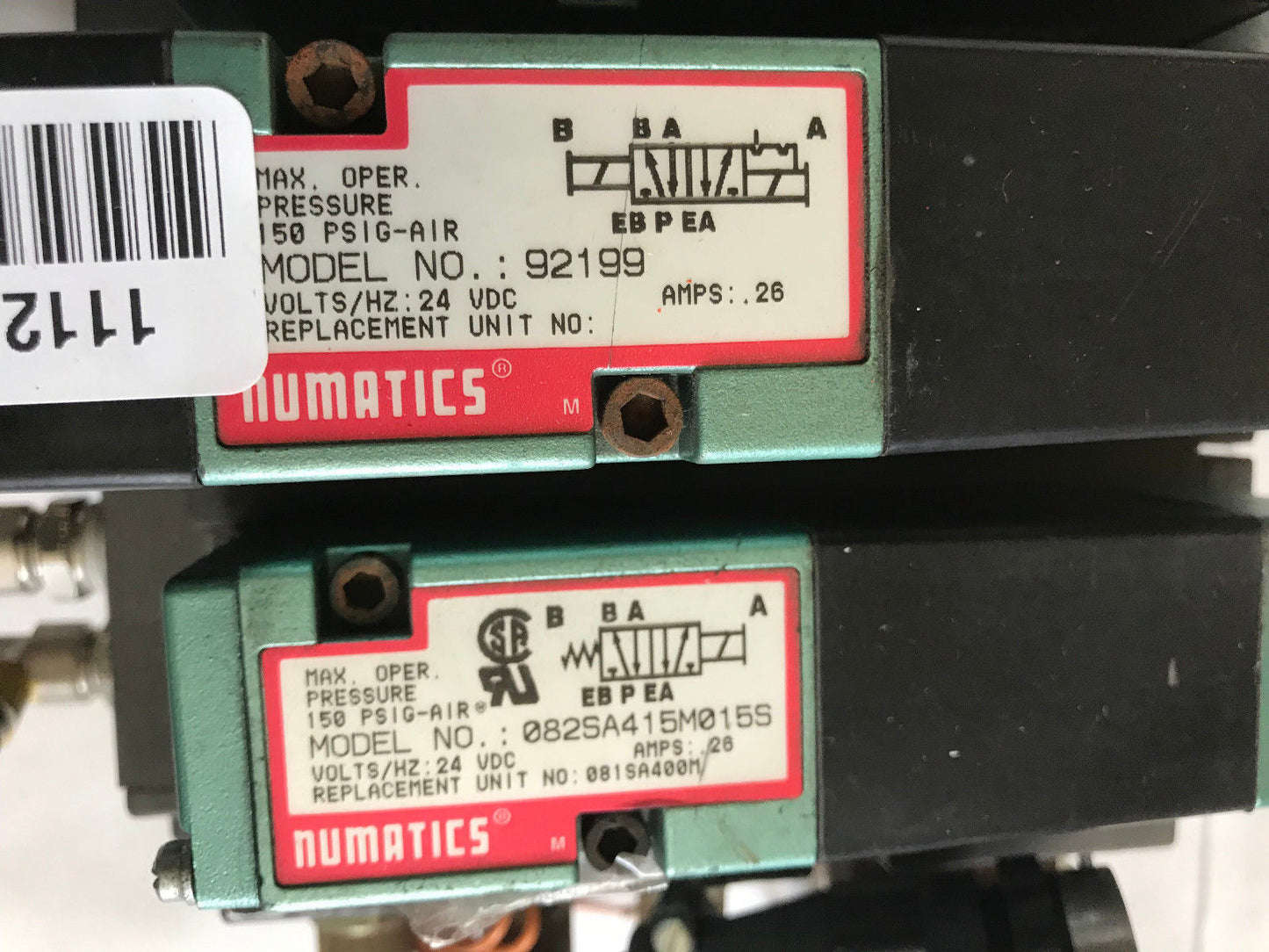 Numatics 0889-09Wg Valve 22-E-6Ab Flexiblok 225-285B Assembly,082Sa415m015s,Si