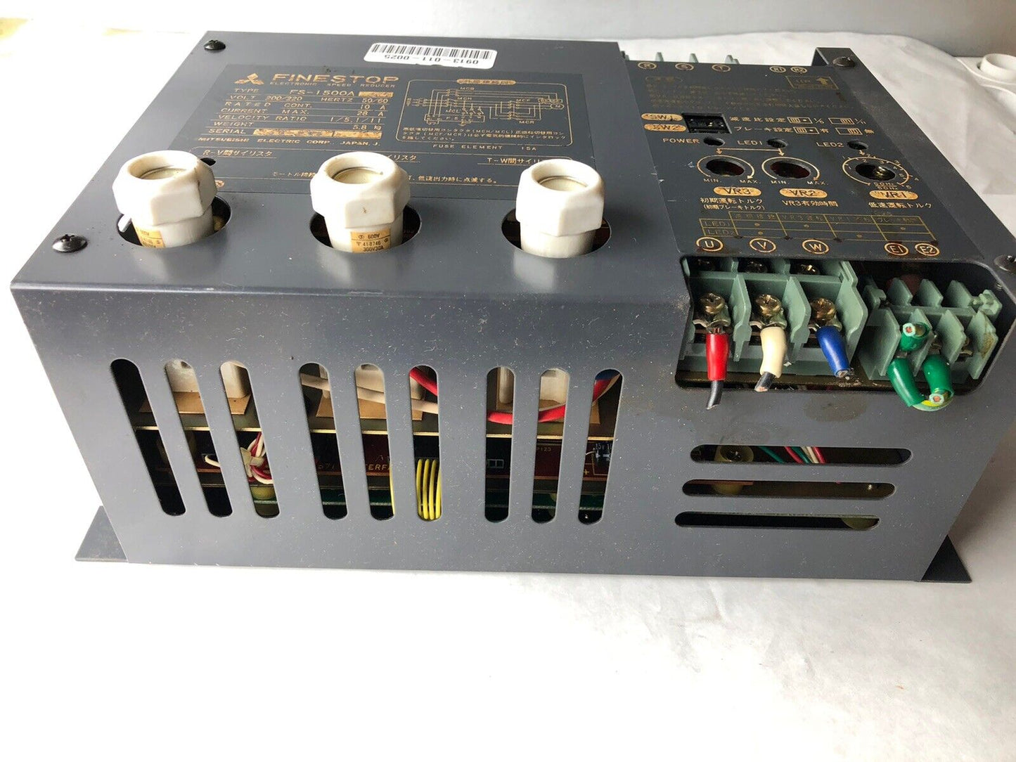 Mitsubishi Fs-1500A Finestop Electronic Speed Reducer,200/220Vac,Bk