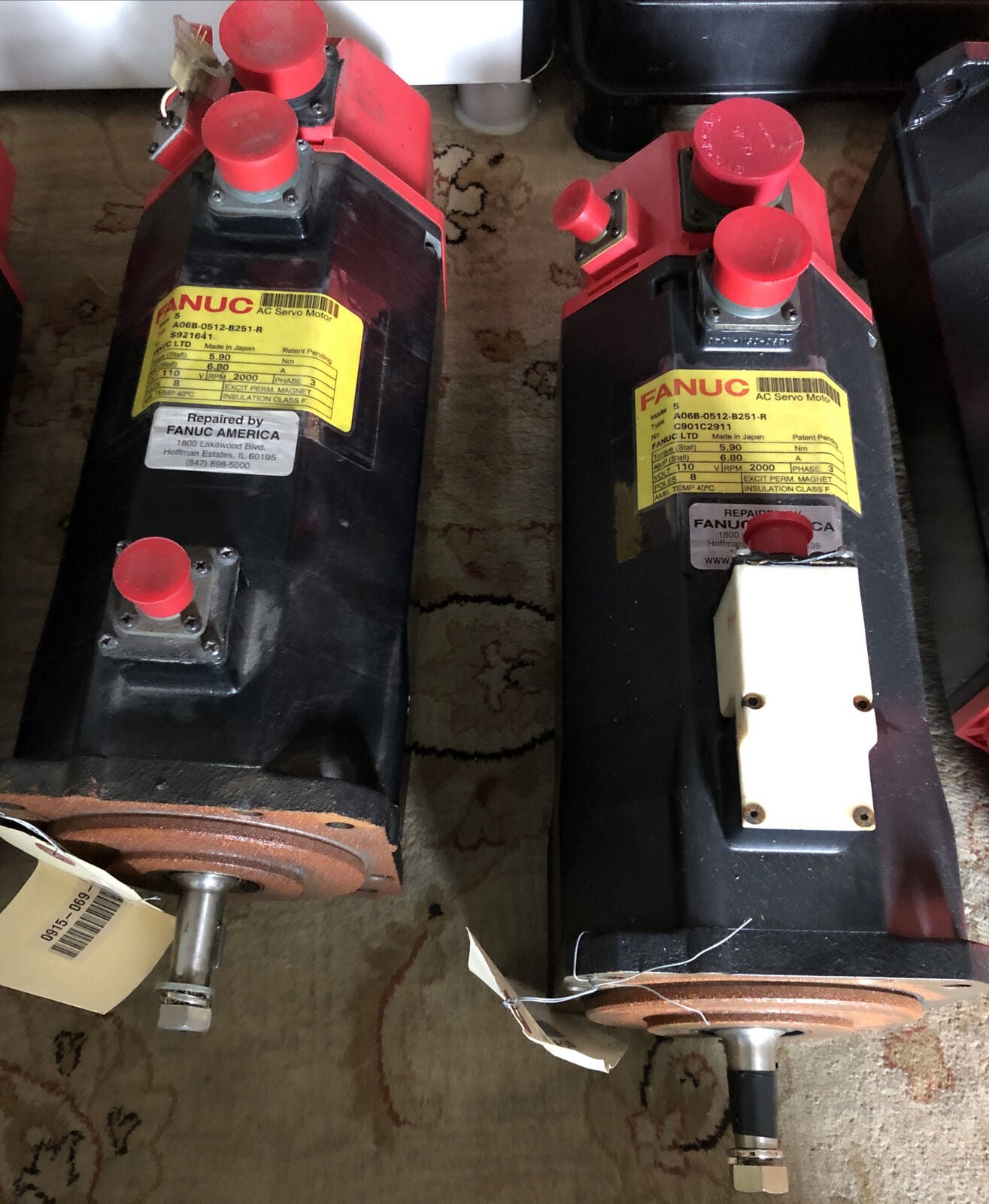 Fanuc A06b-0512-B251-R,Fanuc 5 Ac Servo Motor 110V 2000Rpm,Repaired,Bo