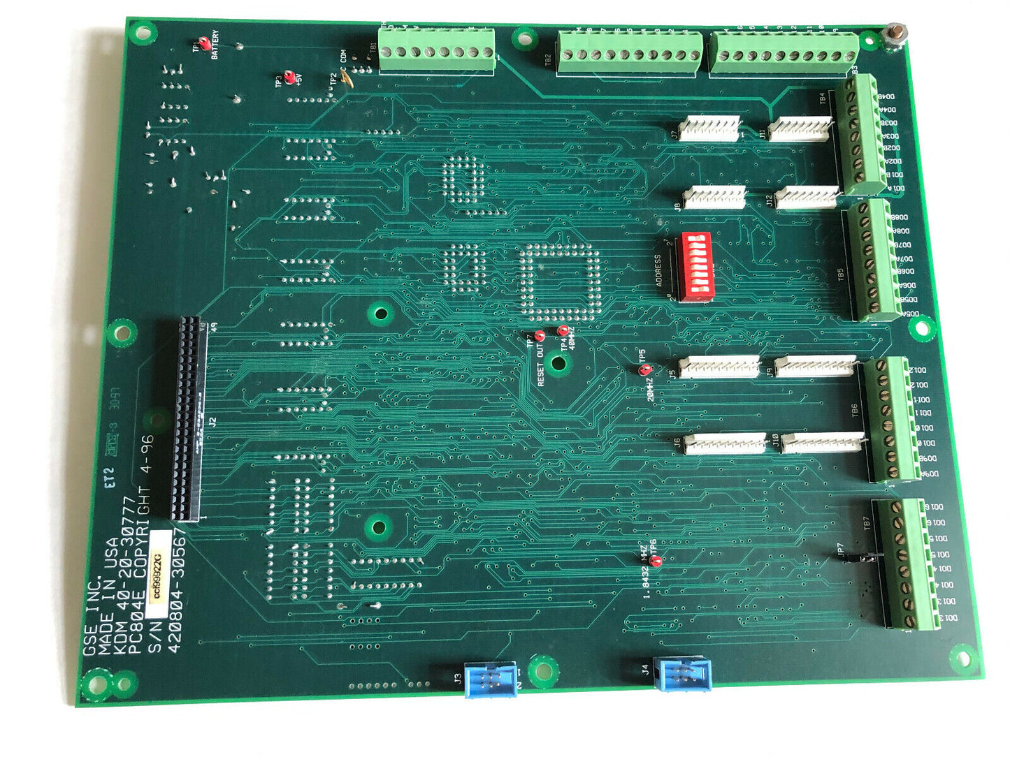 Gse Inc Lcd Display Board Pc804e,Gse Kdm 40-20-30777,420804-30567 ,Cf