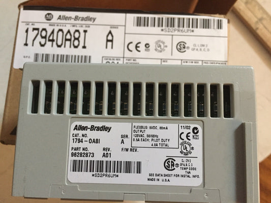 Allen Bradley 1794-Oa81,1794-0A8i,96282873,1794-0A81,Isolated Output Module,Ct