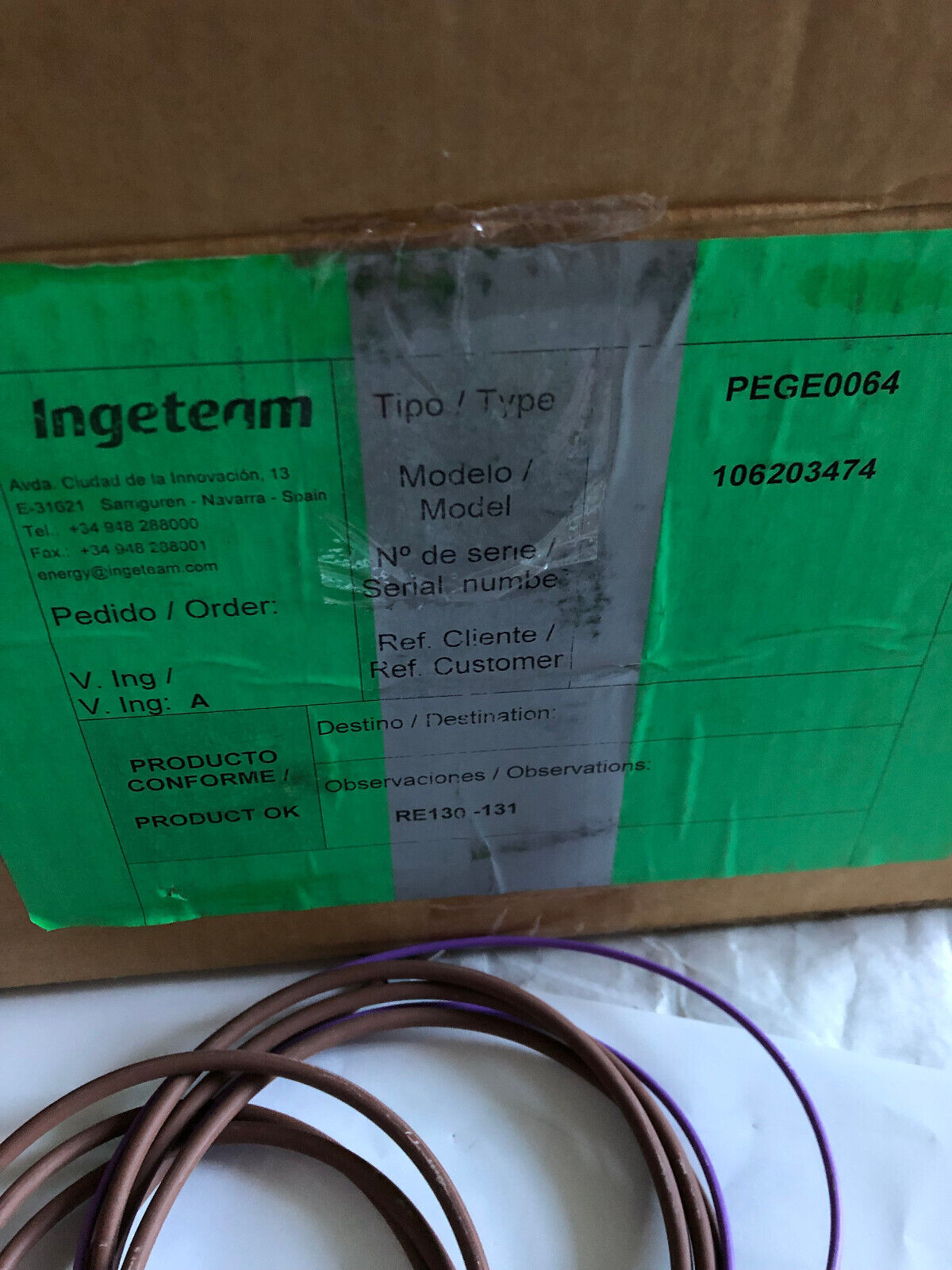New Ingeteam Gp114702 106203474 Kit Ingeteam Ups Bypass V3-V3.1,Finder 92.03,Ct