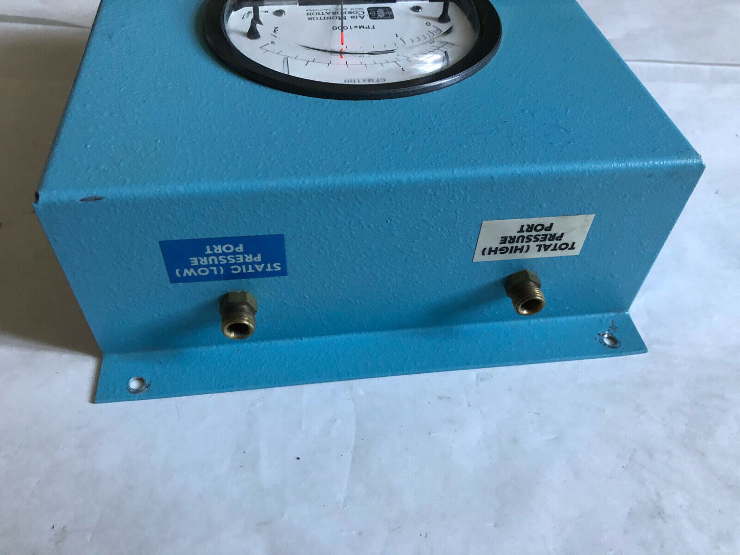 Air Monitor M-2157 Cfmx100,Fpmx1000 Meter Wall Stationary 20-125Cfm,Type-S,Cg