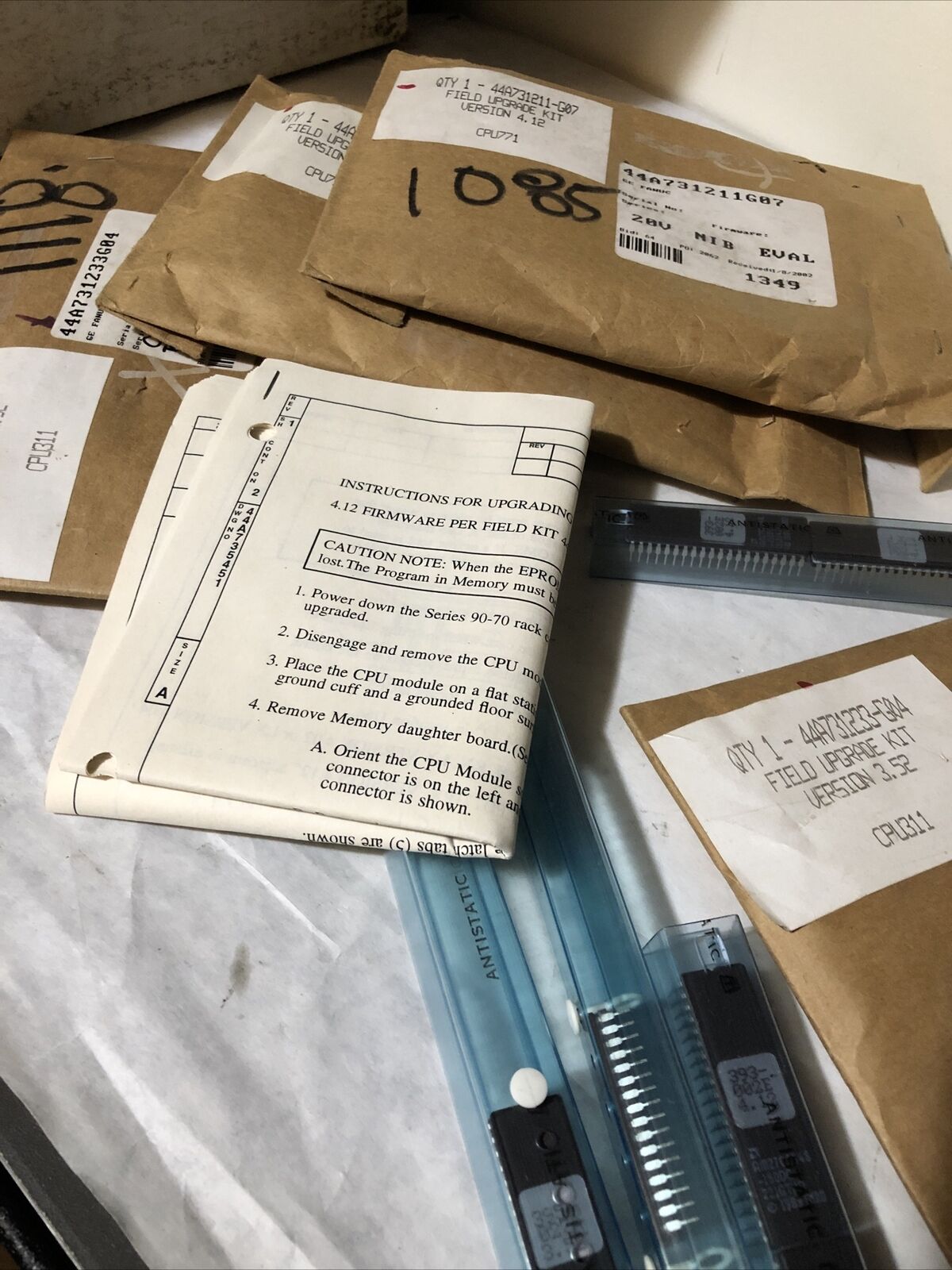 New Lot Ge Fanuc 393-002E, 387-032H,395-027A,Chip,44A731211-G07,44A731233-G04,Bk