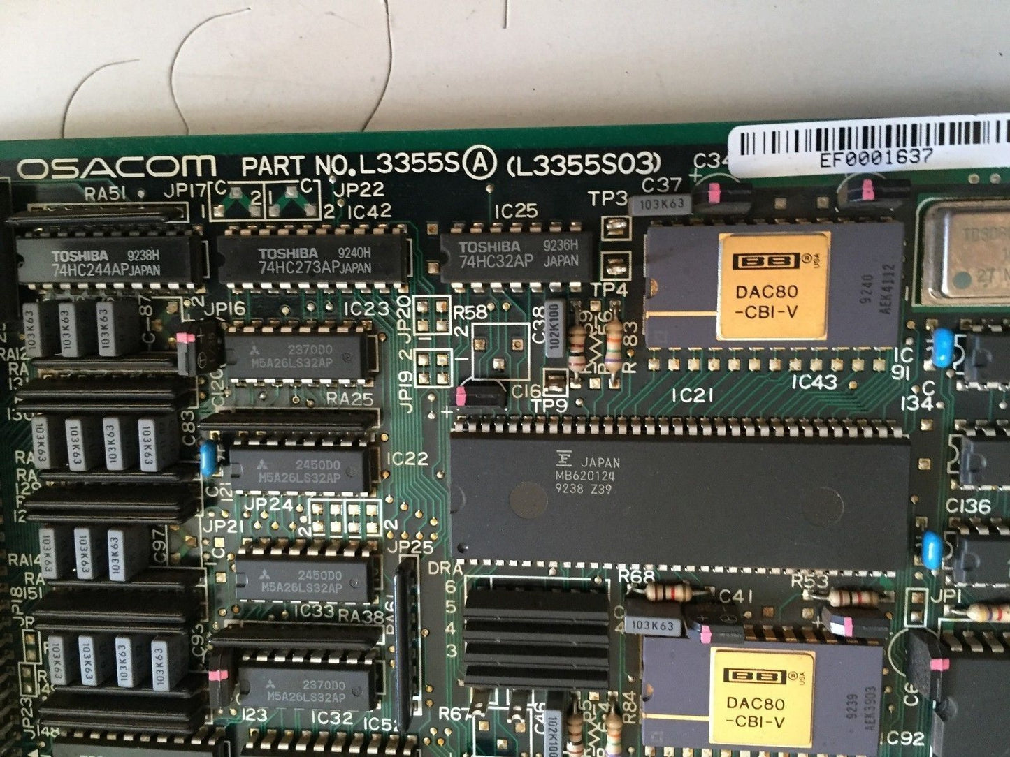 Osacom L3355s (L3355s02) (L3355s03) Pc Controller Board ,Bh