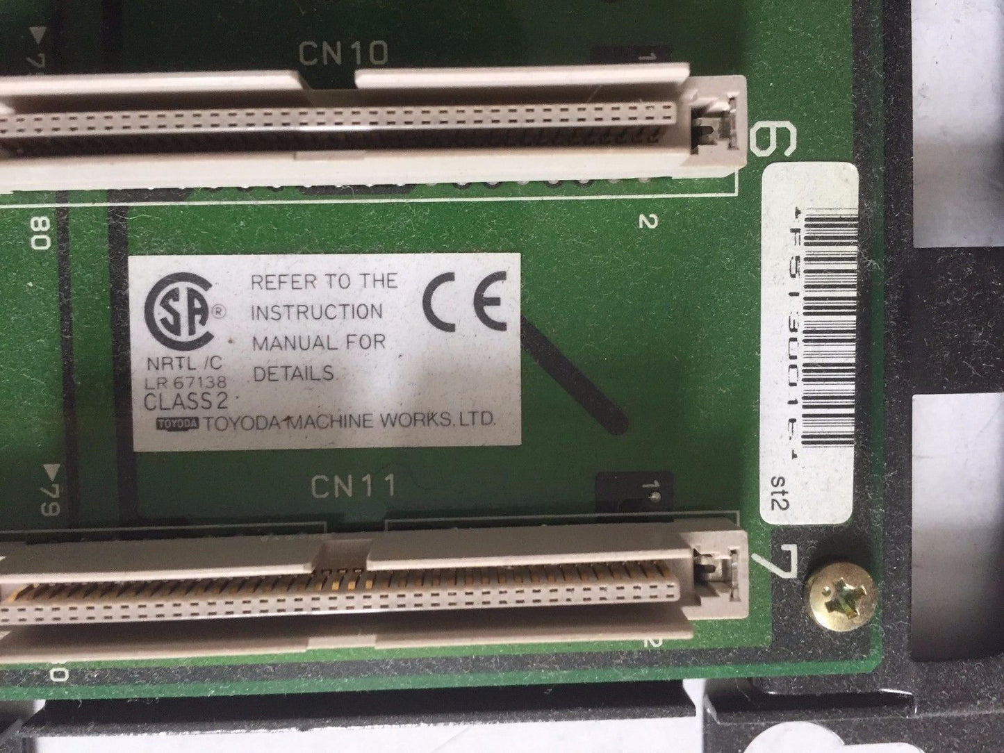 Toyoda Thr-2872 Plc 8-Slot Base Module,Toyota Tp-7681-1 Cpu/Sec,Bn