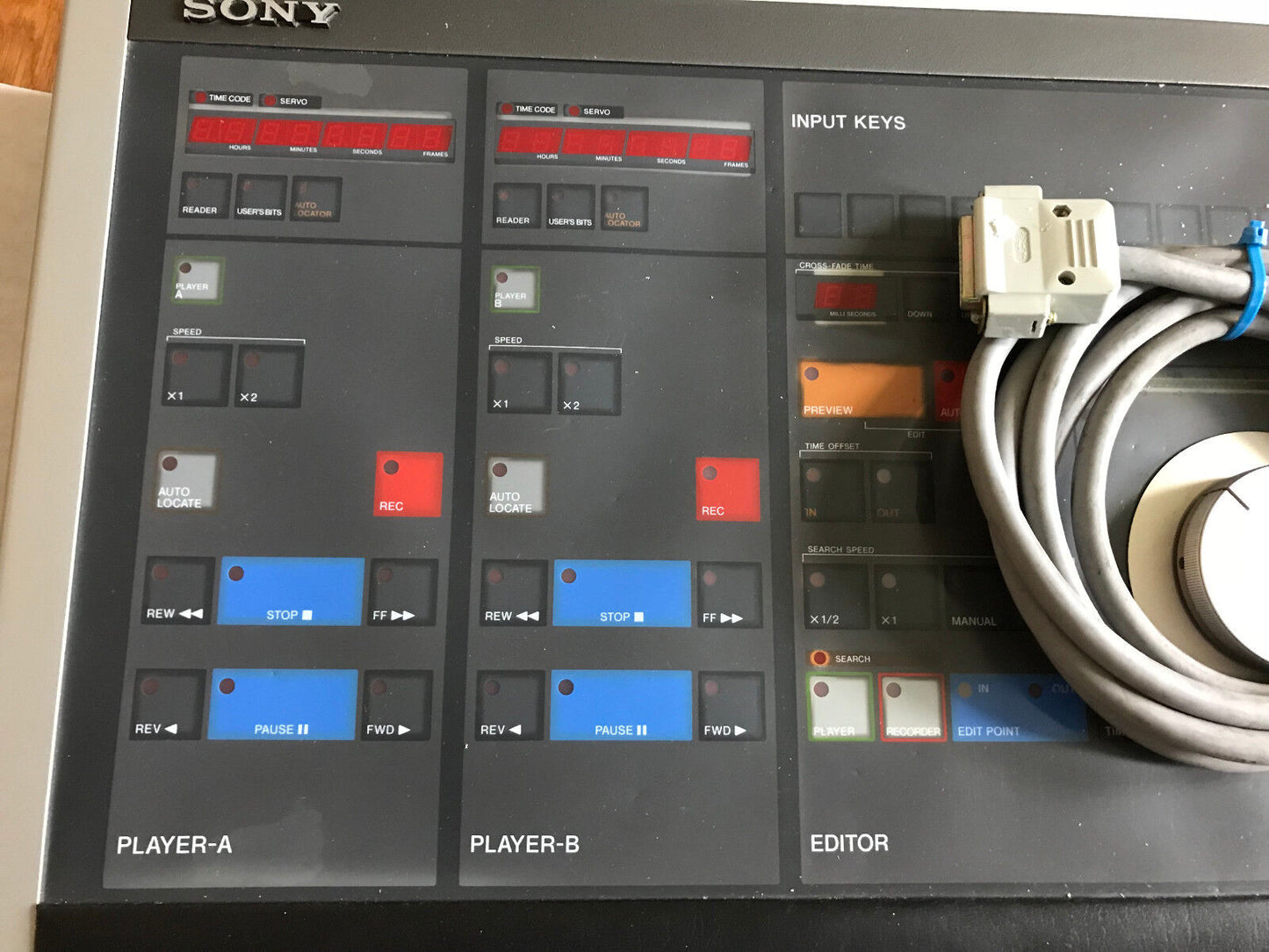 Sony Dae-1100A Digital Audio Editor System Keyboard,Es