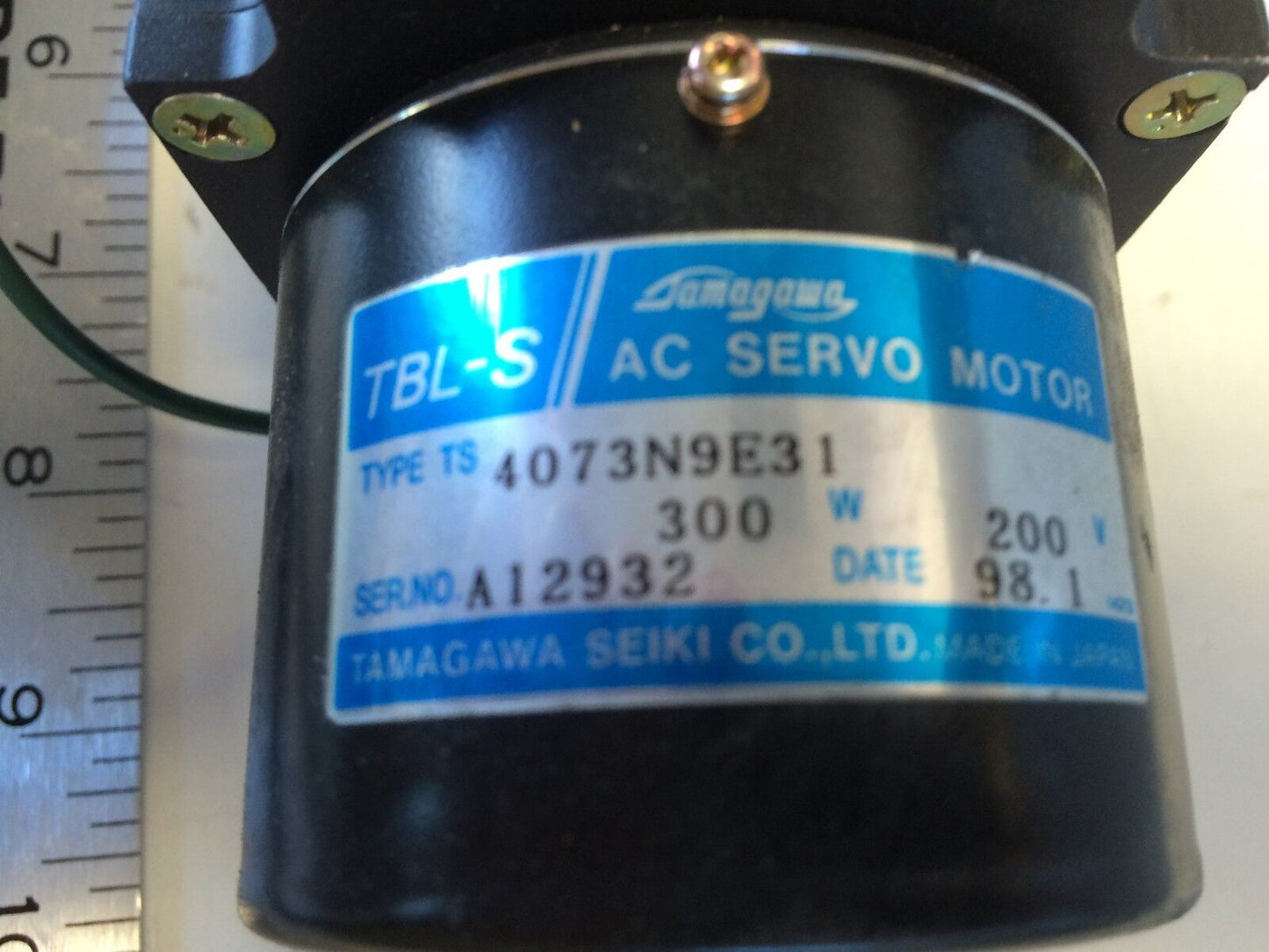 New Tamagawa Seiki 4073N9e31 Ac Servo Motor,Tbl-S Shaft Diameter: 11Mm Bq