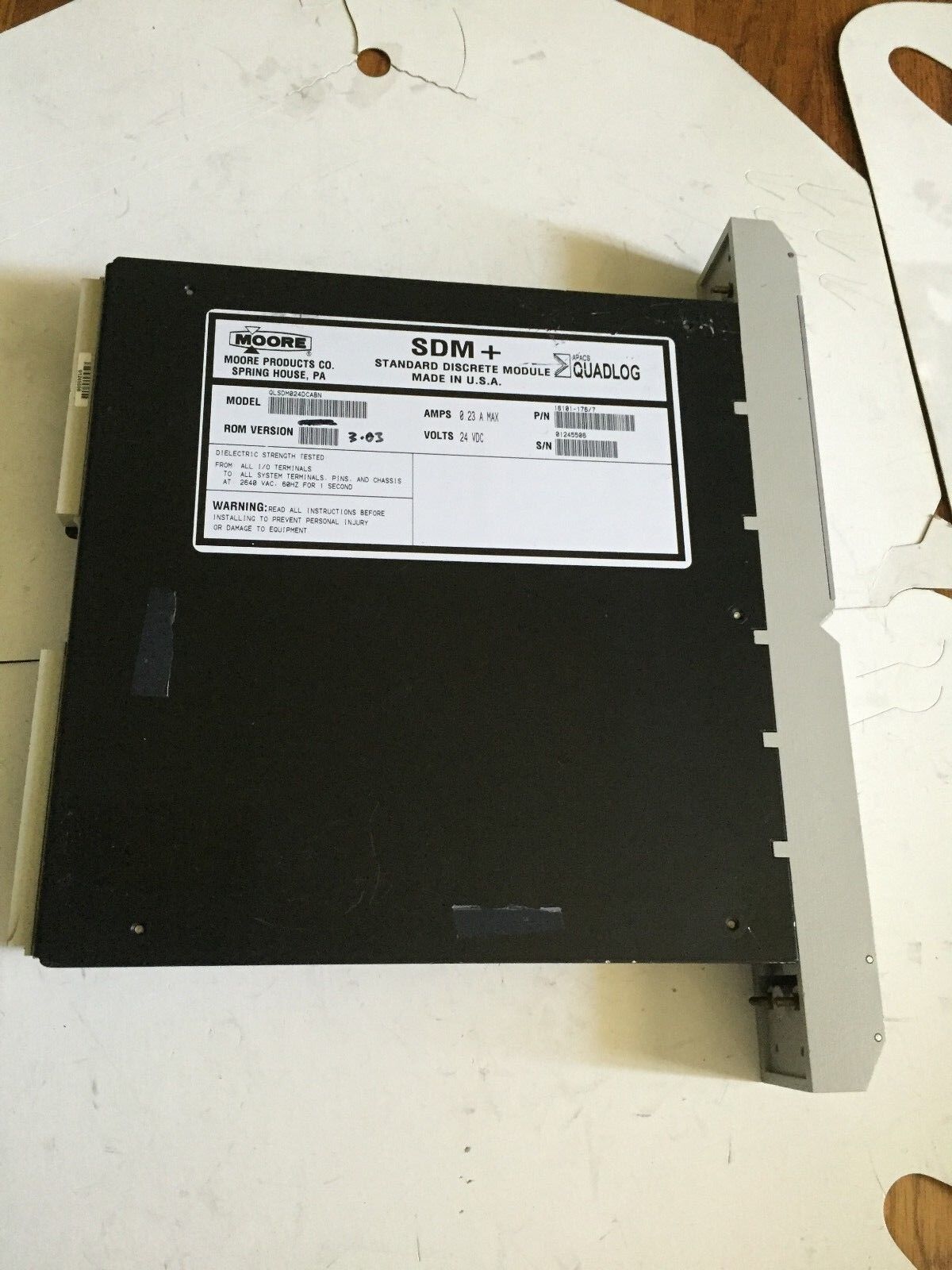 Moore Qlsdm024dcabn, Sdm + Sdm 24Vdc 0.23Amp Apacs Quadlog, Sdm+ 24 Vdc,Tg