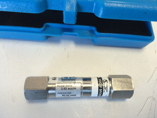 Cts 520-2.70Scc/M-50.0Psig-1 Calibrated Leak Standard, 1/8"-Npt,2.83,Fb