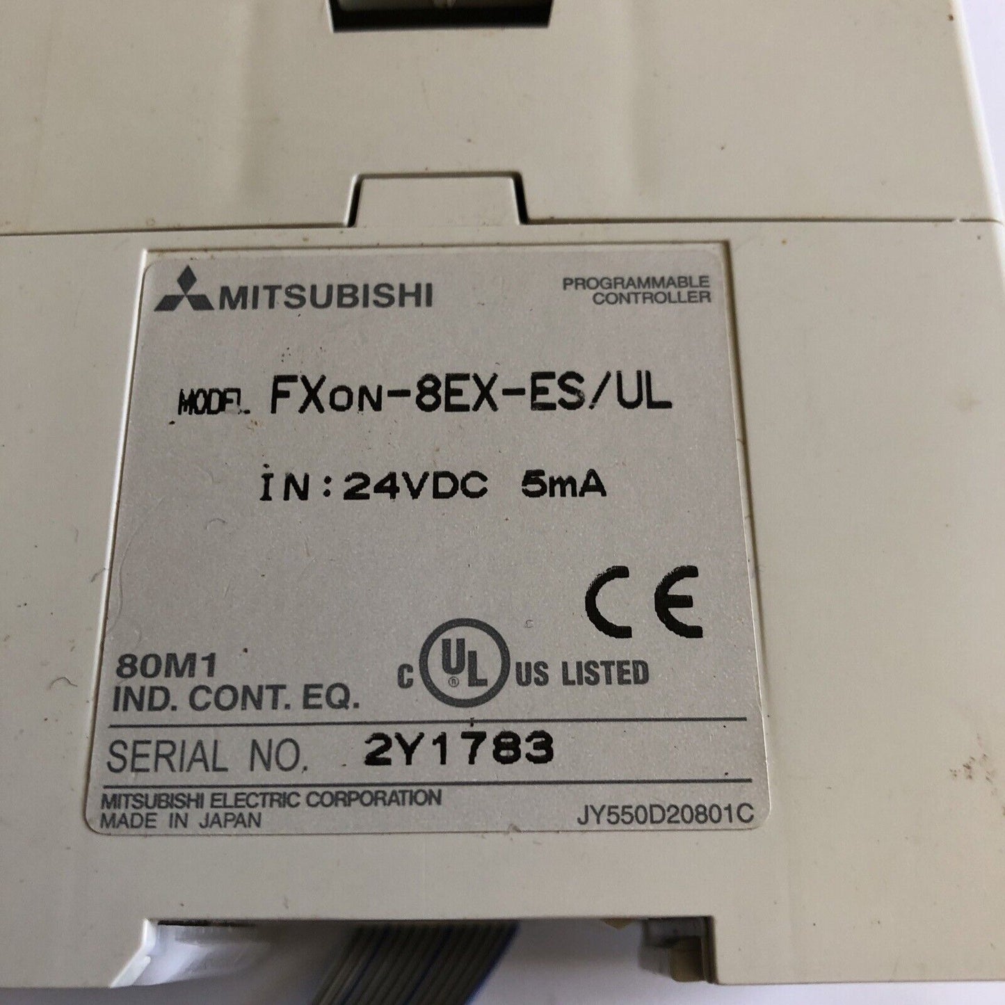 Mitsubishi Fxon-8Ex-Es/Ul Input Module 24Vdc  Fxon-8Ex-Es Power ,Aa