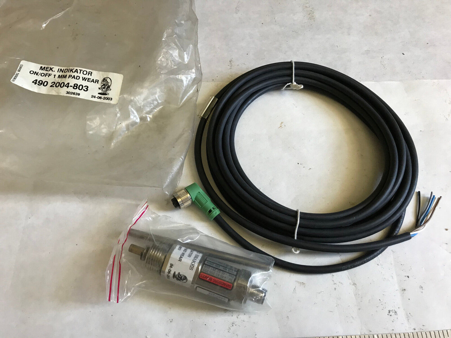 Svendborg 490-2004-803 Brakes Mek. Indikator Pressure Transducer 24-06-2003,Ab