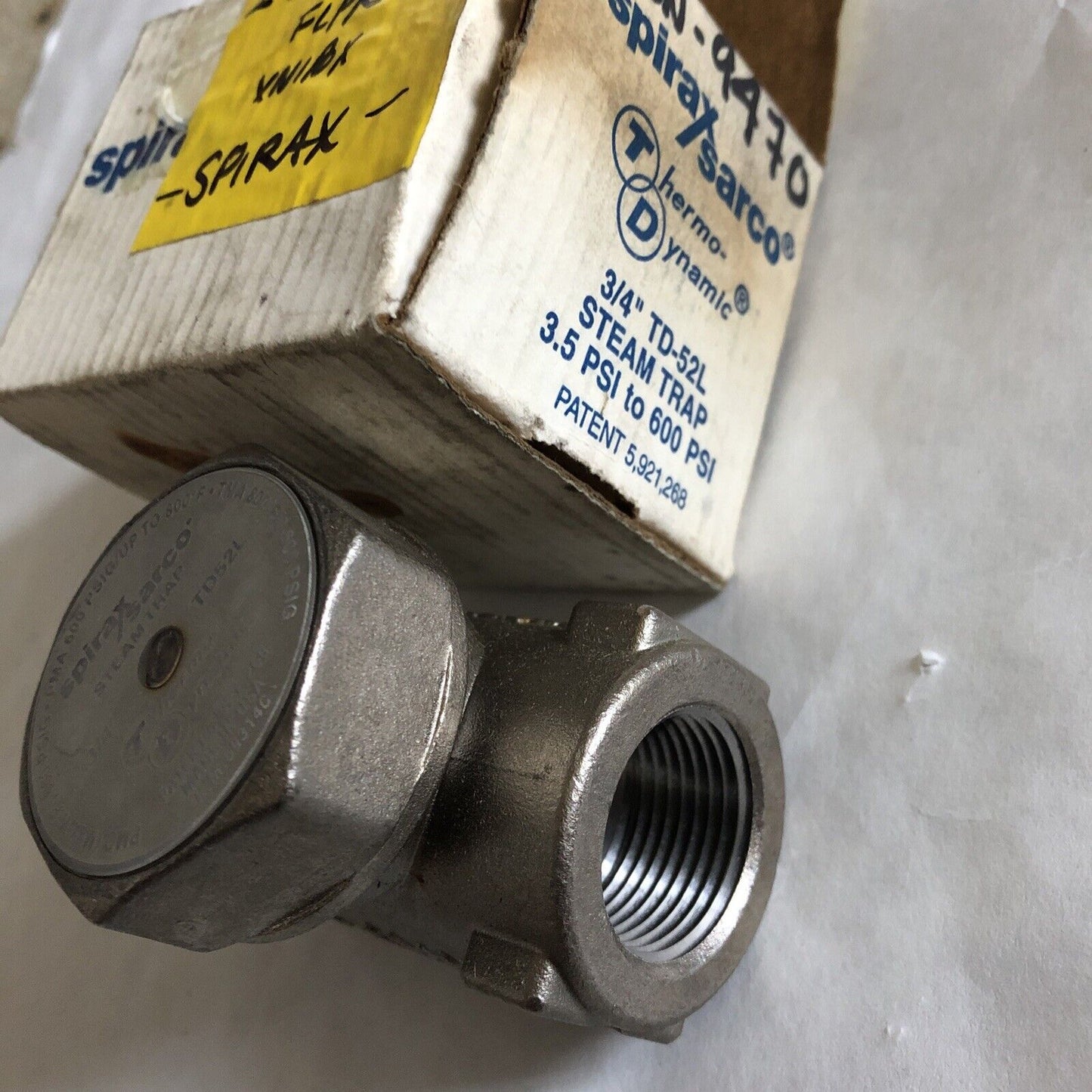 New 3/4" Npt Spirax Sarco 3/4 Td52l,B.M. 59314C Thermo-Dynamic Steam Trap,Bu