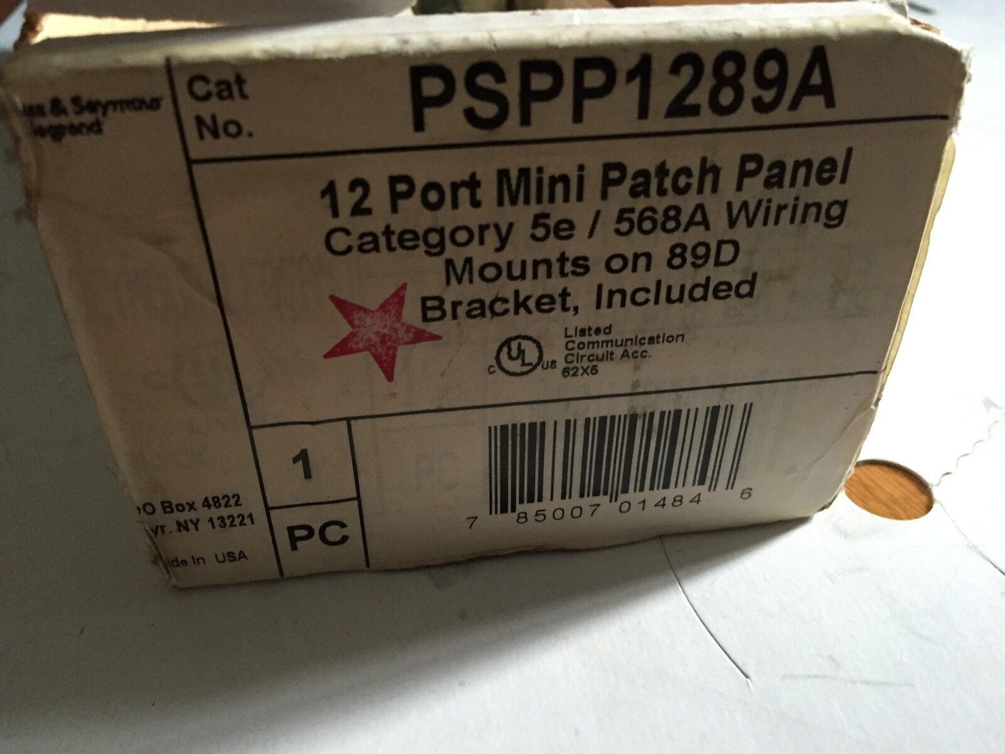 New Legrand  Pspp1289a Pass & Seymour  Patch Panel,Be