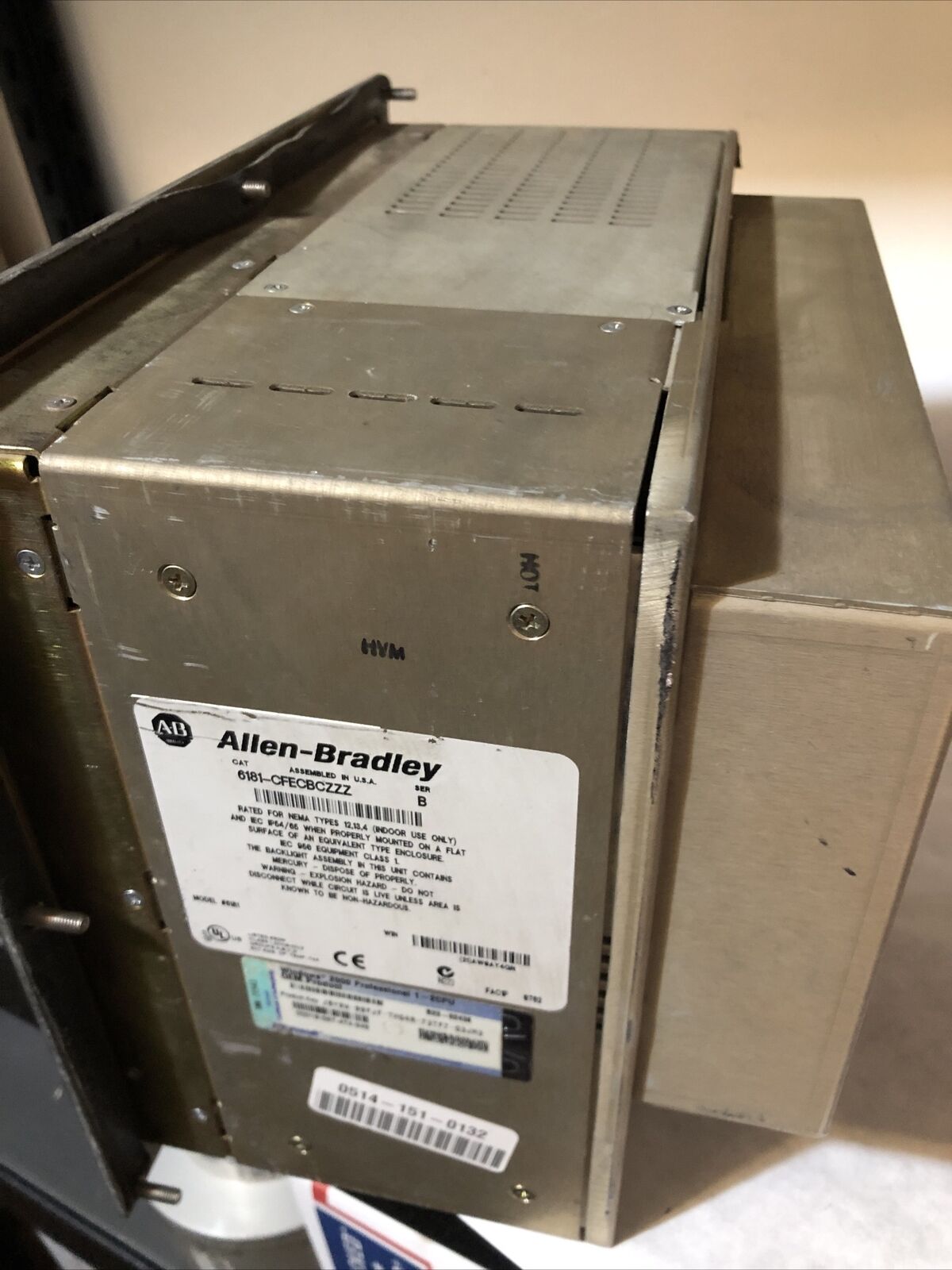 Allen Bradley 6181-Cfecbczzz Industrial Computer, 100-240 Vac,Bv