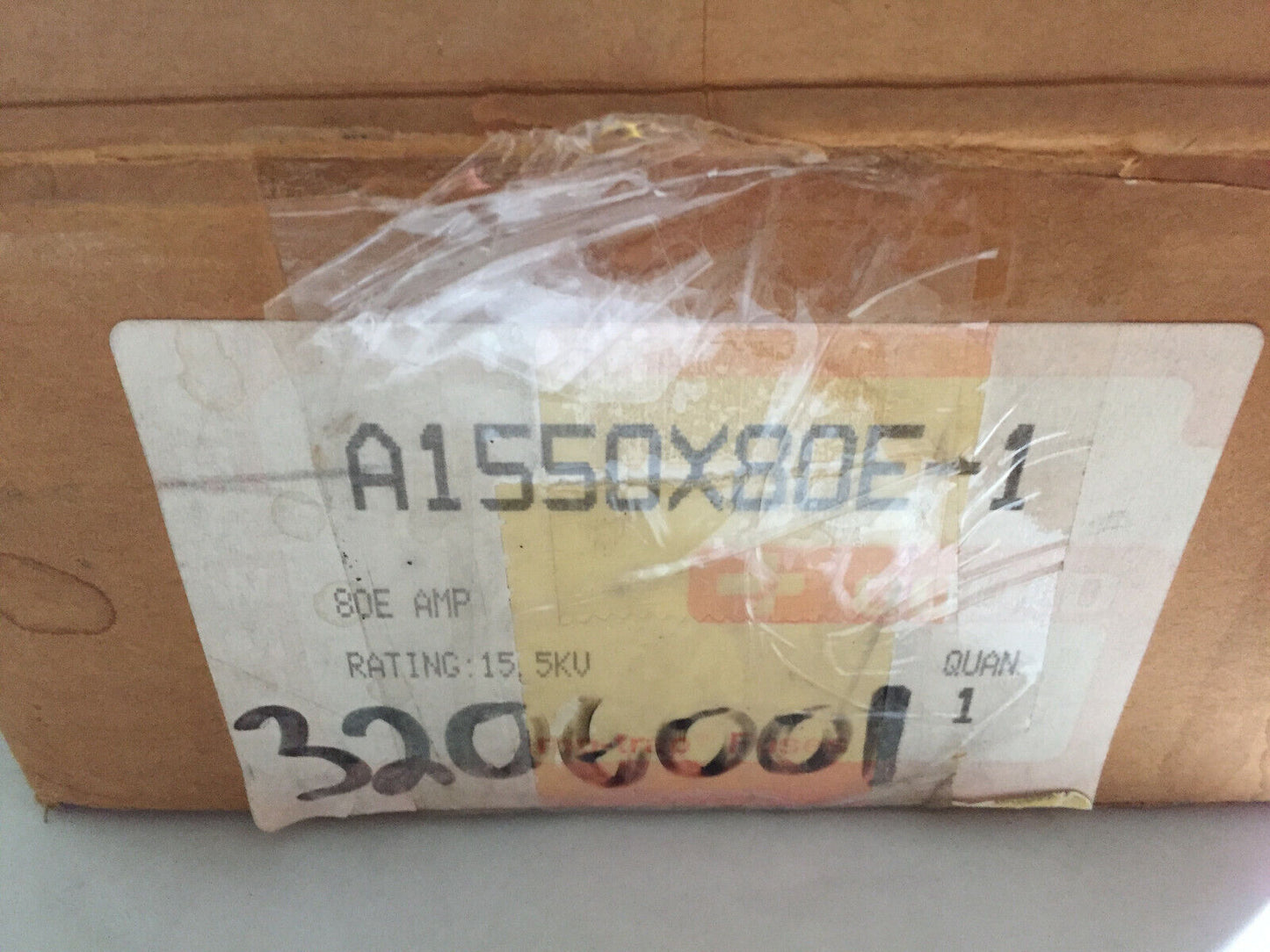 New Gould A1550x80e-1 Limiting Power Fuse,Cs-3, 3,621,433, 80E Amps 15.5Kv,Sl