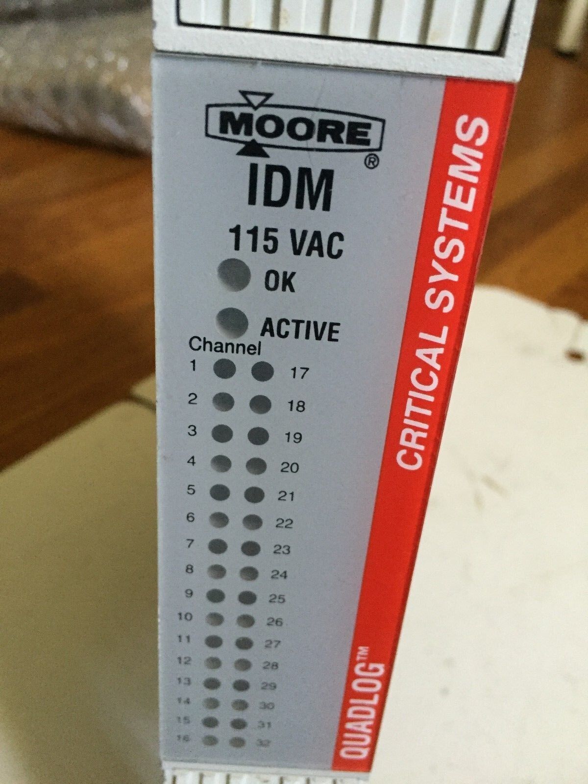 Moore Qlidm115acaan,Idm 115 Vac,Critical 24Vdc .12Amp Apacs+ Quadlog,16107,Tg,Cs