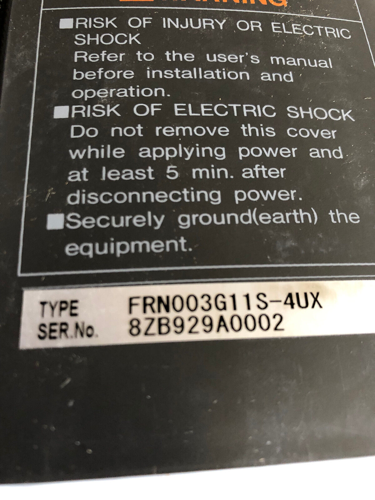 New Fuji Electric Frn003g11s-4Ux Inverter Drive,Frn003g11s 4Ux,Frenic 5000G11,De