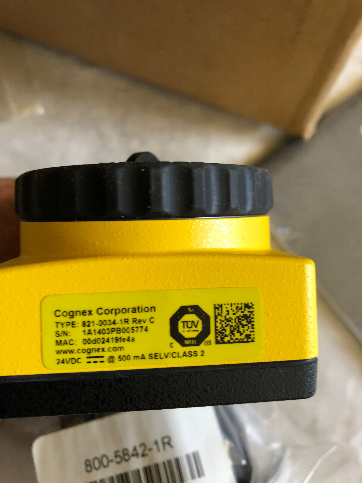 New Cognex 825-0209-1R J Insight Machine Vision Camera,821-0034-1R, Is5110-01,Am