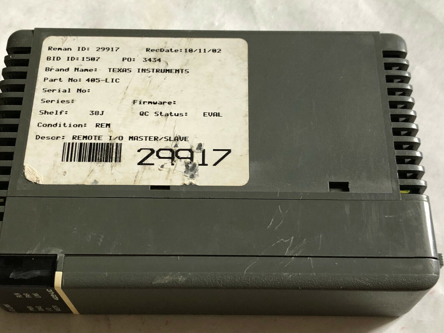 Texas Instruments 405-Lic I/O Link,405-L1c,Cl
