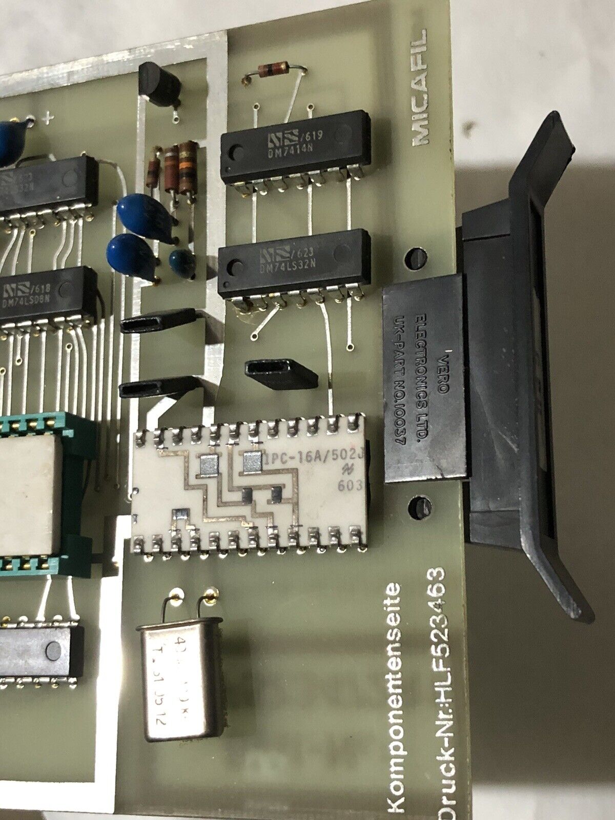 Micafil Druck-Nr Hlf523463 Best-Nr Hlf523472r1 Komponentenseite,Cpu,Tn