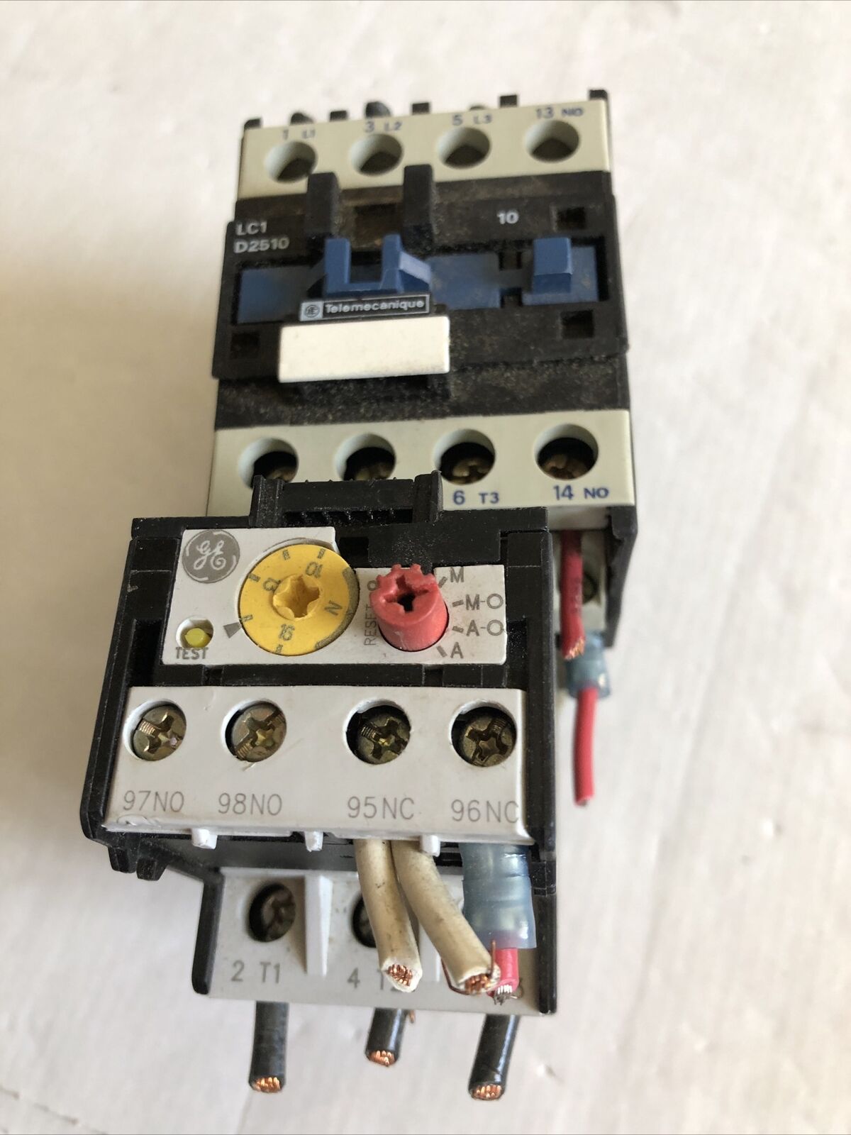 Telemecanique Lc1 D2510 Contactor,Ge Cr7g1wn ,120V,Dg