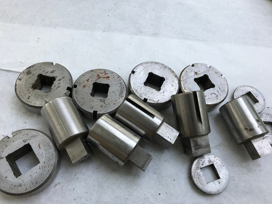 Lot 5 Wilson Thick Turret Square Punches .906"Thru 1.187",Tg