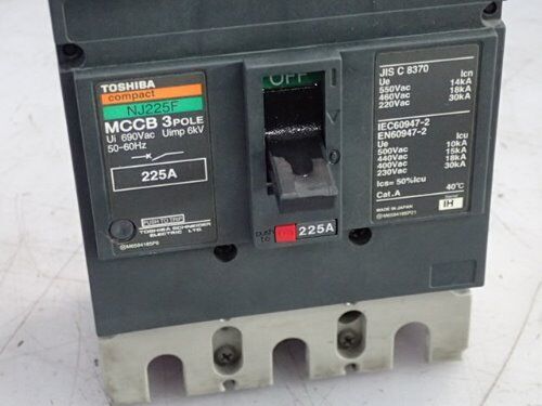 Toshiba Nj225f Mccb 3Pole,Mccb-Nj225f 3-Pole Circuit Breaker, 225 Amp,Er
