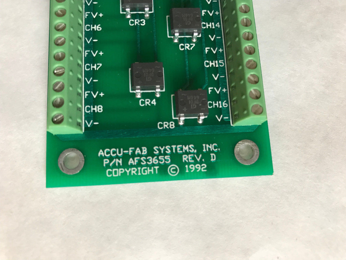 New Accu-Fab 1290 Afs-3655 Pca Wiring I/O Digital Card Afs3655,Sb