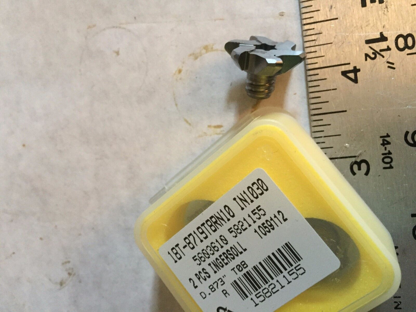 Lot2 Ingersoll 0873,1058975 Solid Carbide Cutter Surfer 18T-8719T8rn10 In1030,Al
