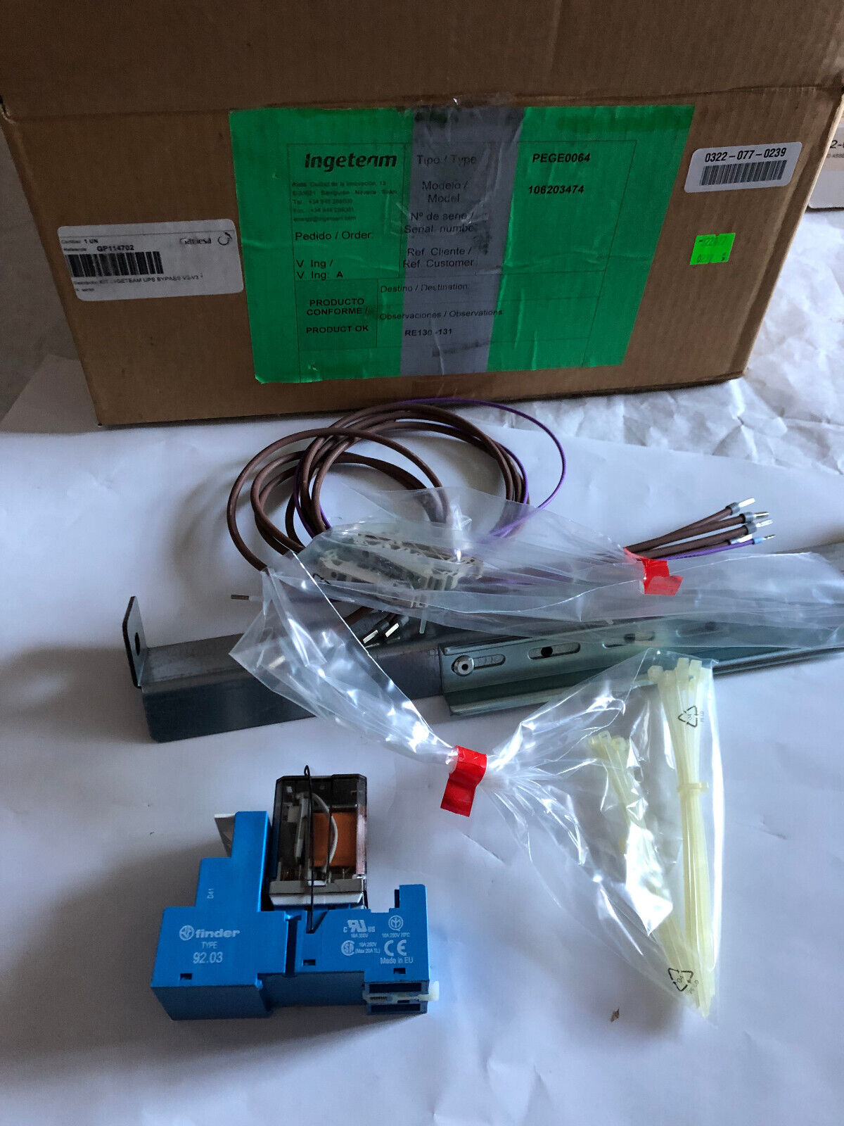 New Ingeteam Gp114702 106203474 Kit Ingeteam Ups Bypass V3-V3.1,Finder 92.03,Ct