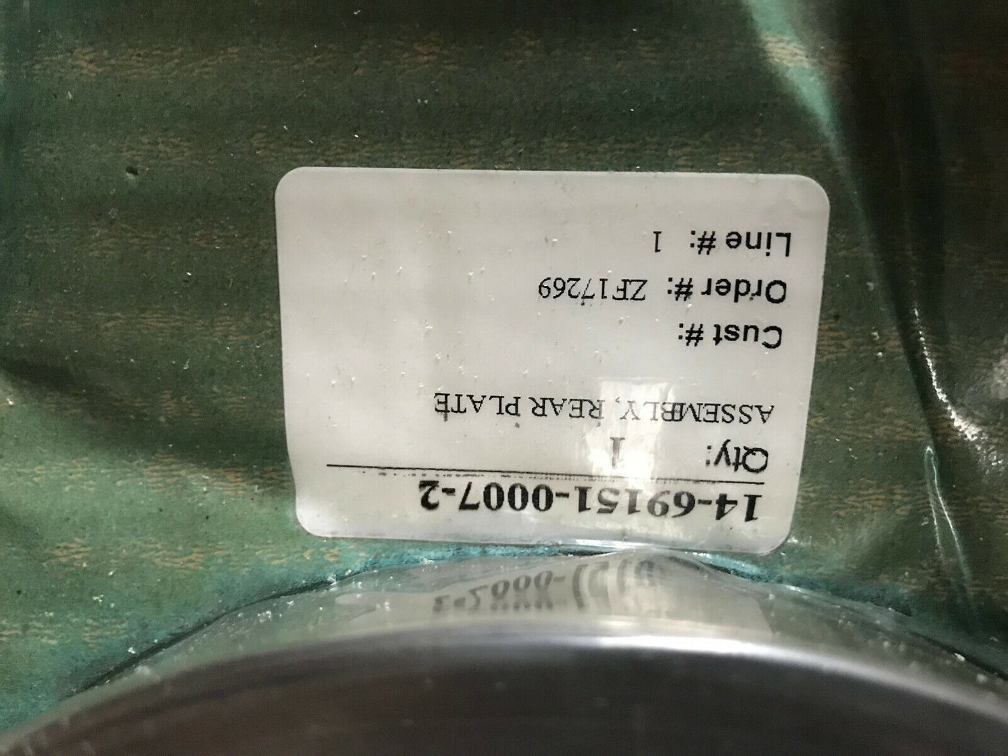 New 7" Assembly Rear Plate 179599,15-69151-0023-4,14-69151-0007-2, Sn
