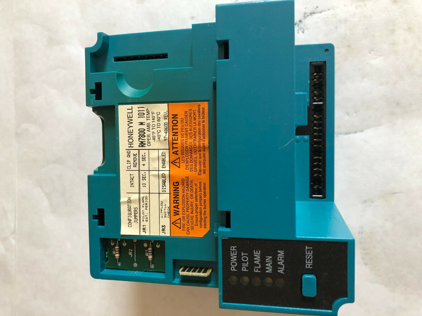 Honeywell Rm7800m1011 Burner Control Rm7800 M 1011,Bw,Sc,Cf,Ev,Eb,By,Bx