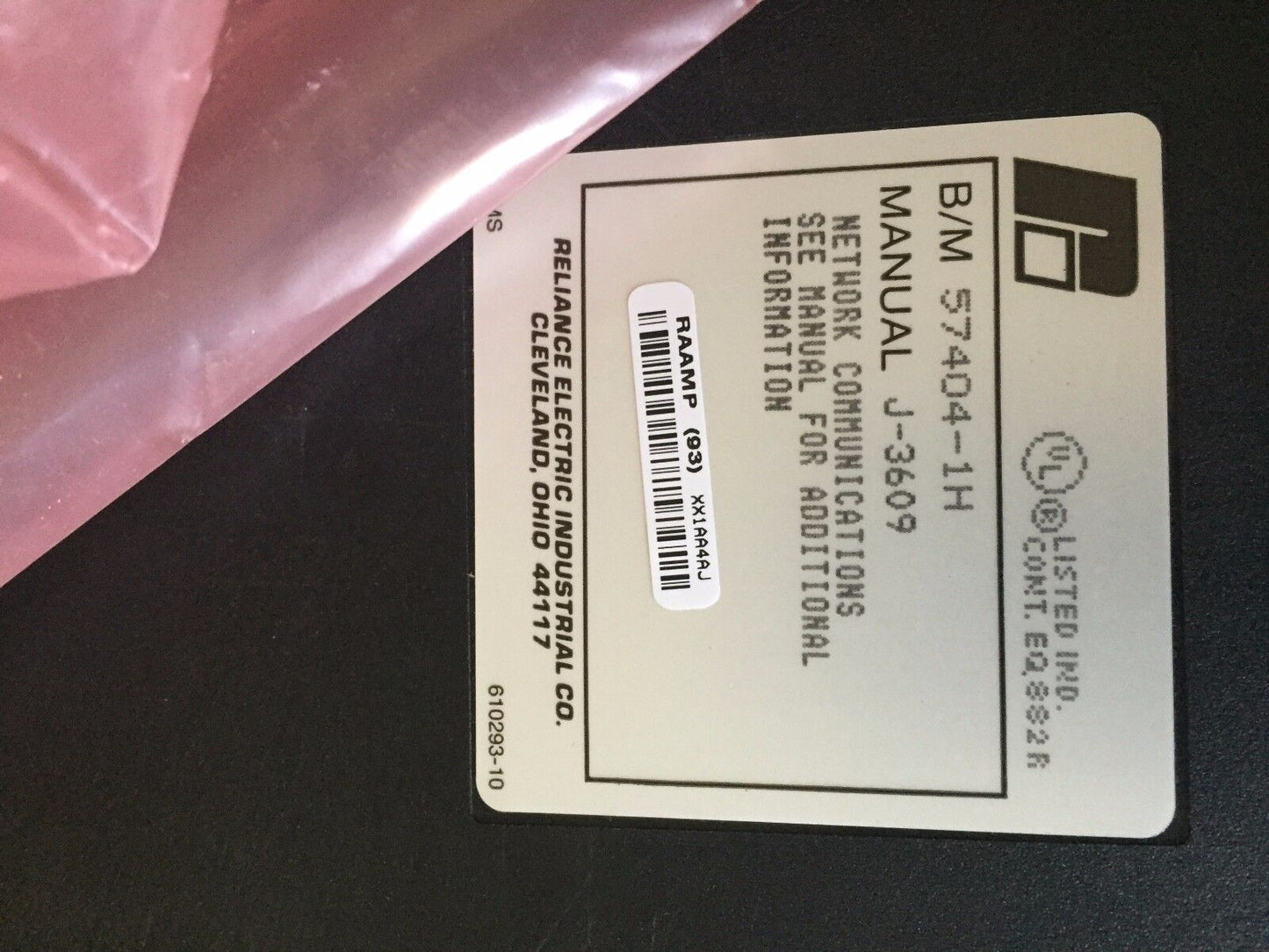 Reliance Electric 57404-1H,Reliance 57404-1 Network Communication,J-3609,Cs