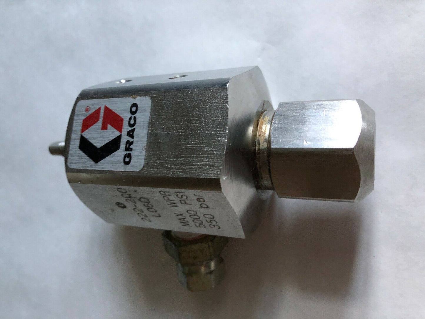 Graco 222-200 L06d Back Pressure Valve 5000Psi,Graco 222-200 ,Ss