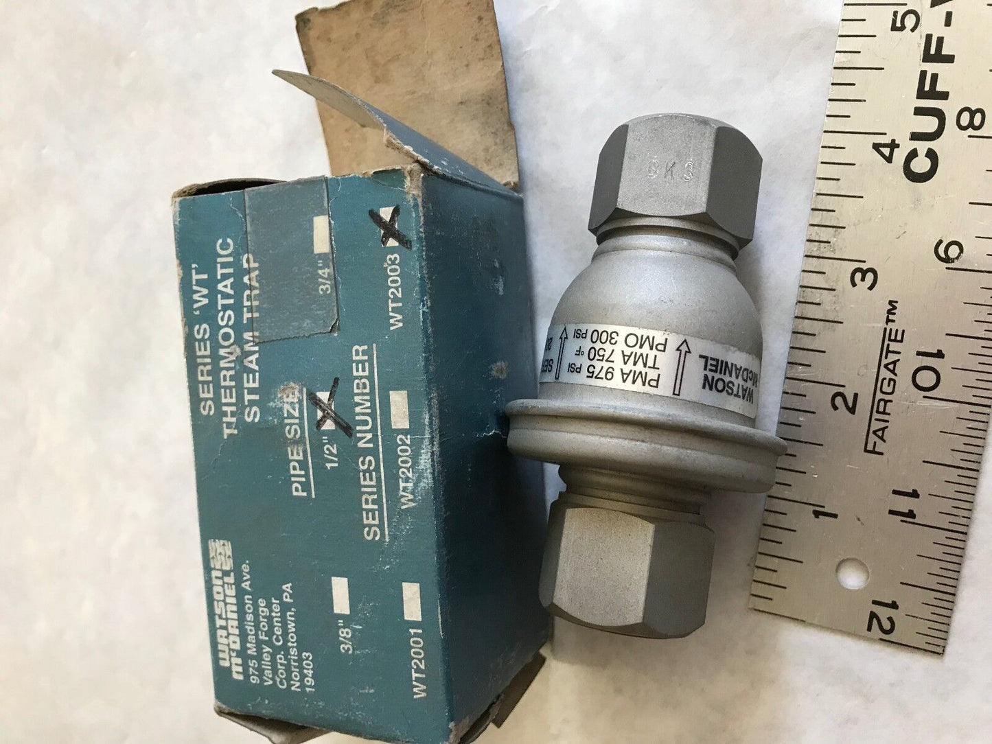 New 1/2" Npt Watson Mcdaniel 2003 Series Thermostatic Steam Trap,Ef