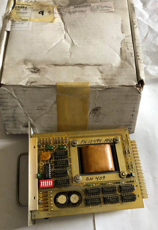 New Industrial Dynamics 15494 Variable Speed Control Module,Rejector,De