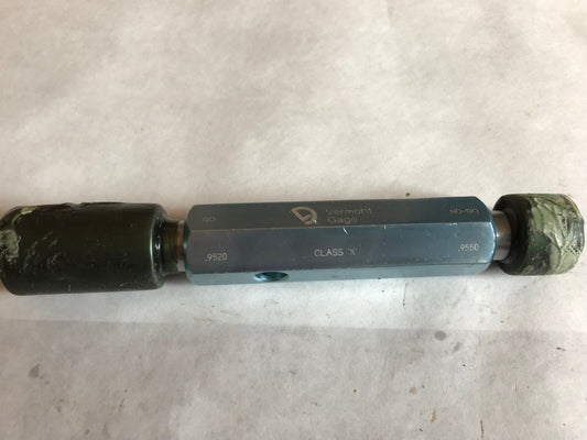 The Pipe Machinery 9520 Inspection Gage Go No Go Plug Gage .9520 .9550,Ag