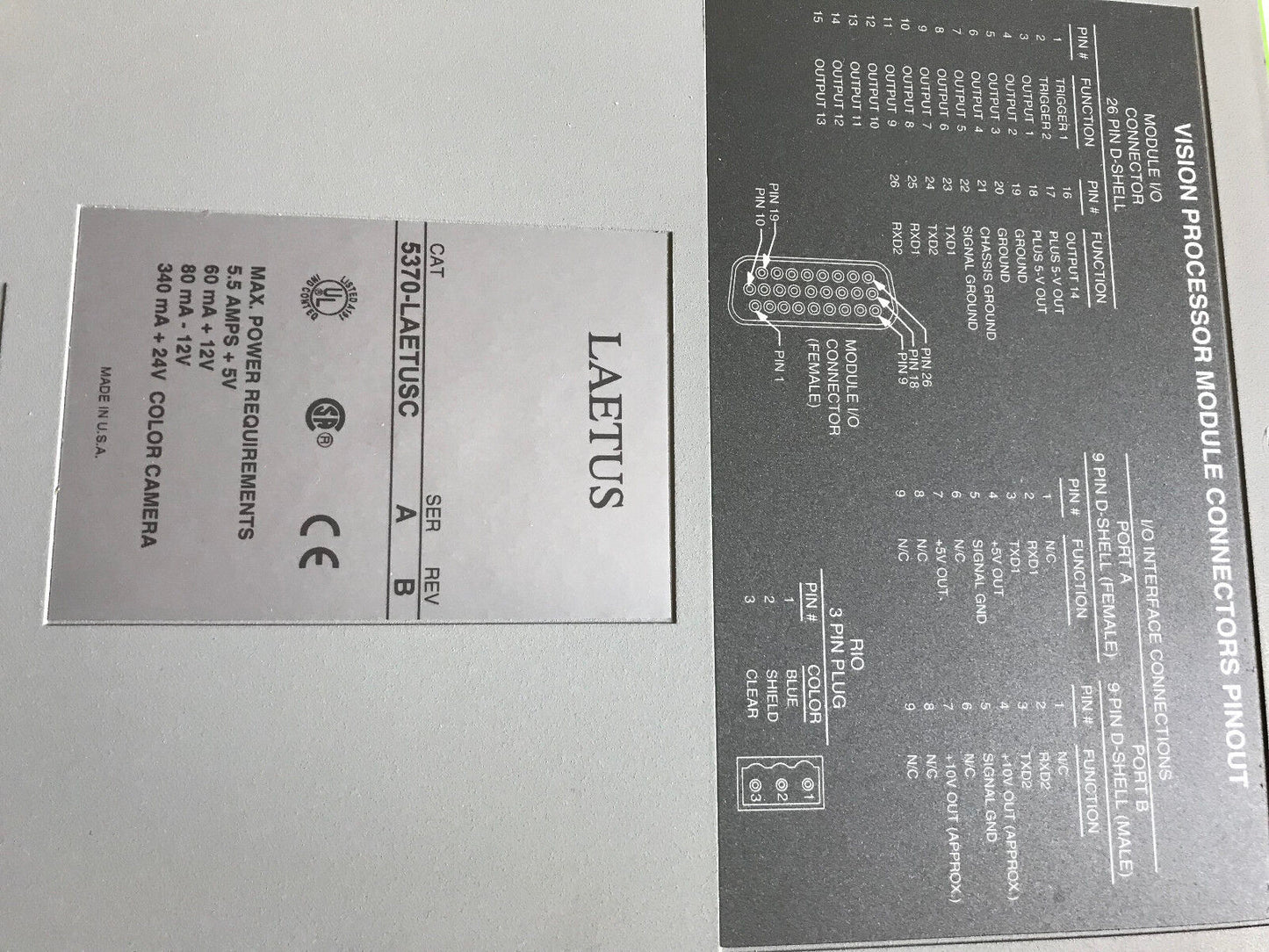 Laetus 5370-Laetusc,5370 Color Vision Processor Module,Laetus Color Vision,Eo
