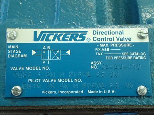 Vickers Dg5s82nm Fpbwlb530,Dg4v-3S-6W-M-Fpbwl-B5-60, Dg4v-3S-6N-M-Fpbwl-B5-60,Ap