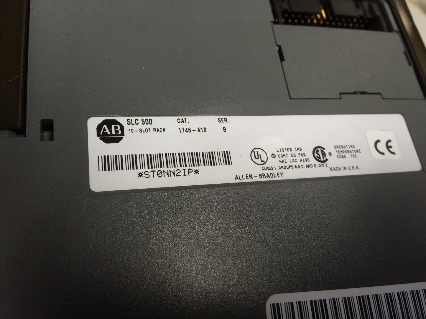 Allen Bradley Slc 500 Plc Rack,1746-A10,1746-Ob8,1746-Iv16,1746-Oa16,Bf