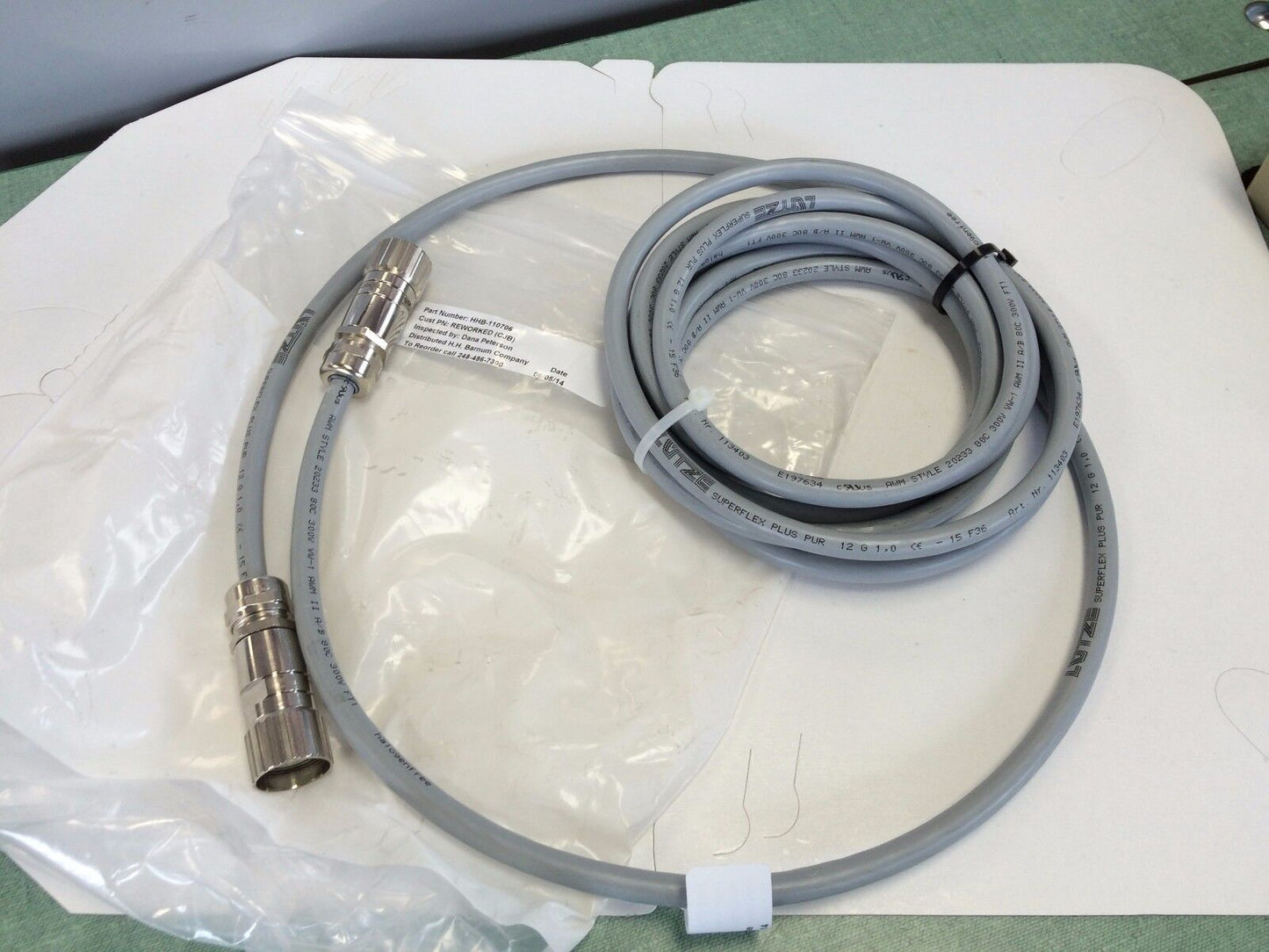 New Lutze H.H Barnum Hhb-110706 Servo/ Encoder Cable,Bb