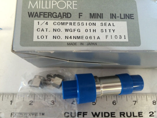 Millipore Aera Wgfg 01H S1ty,N4nme061a,Inline Gas Filter, Wafergard,661040020,Ec