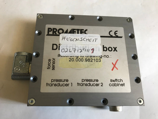 New Prometec Prometel 20.000.982103 Pressure Transducer Distrubition Box,Su