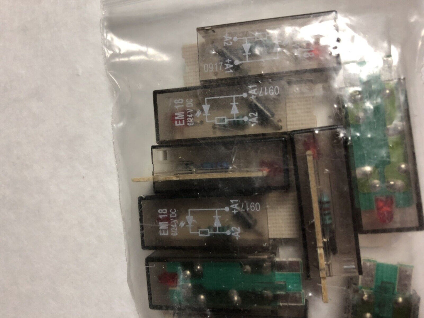 Lot 10 Em18 6/24 V Dc Te Connectivity Ptml0024 Red Led Relay Modules 6/24V Dc,En