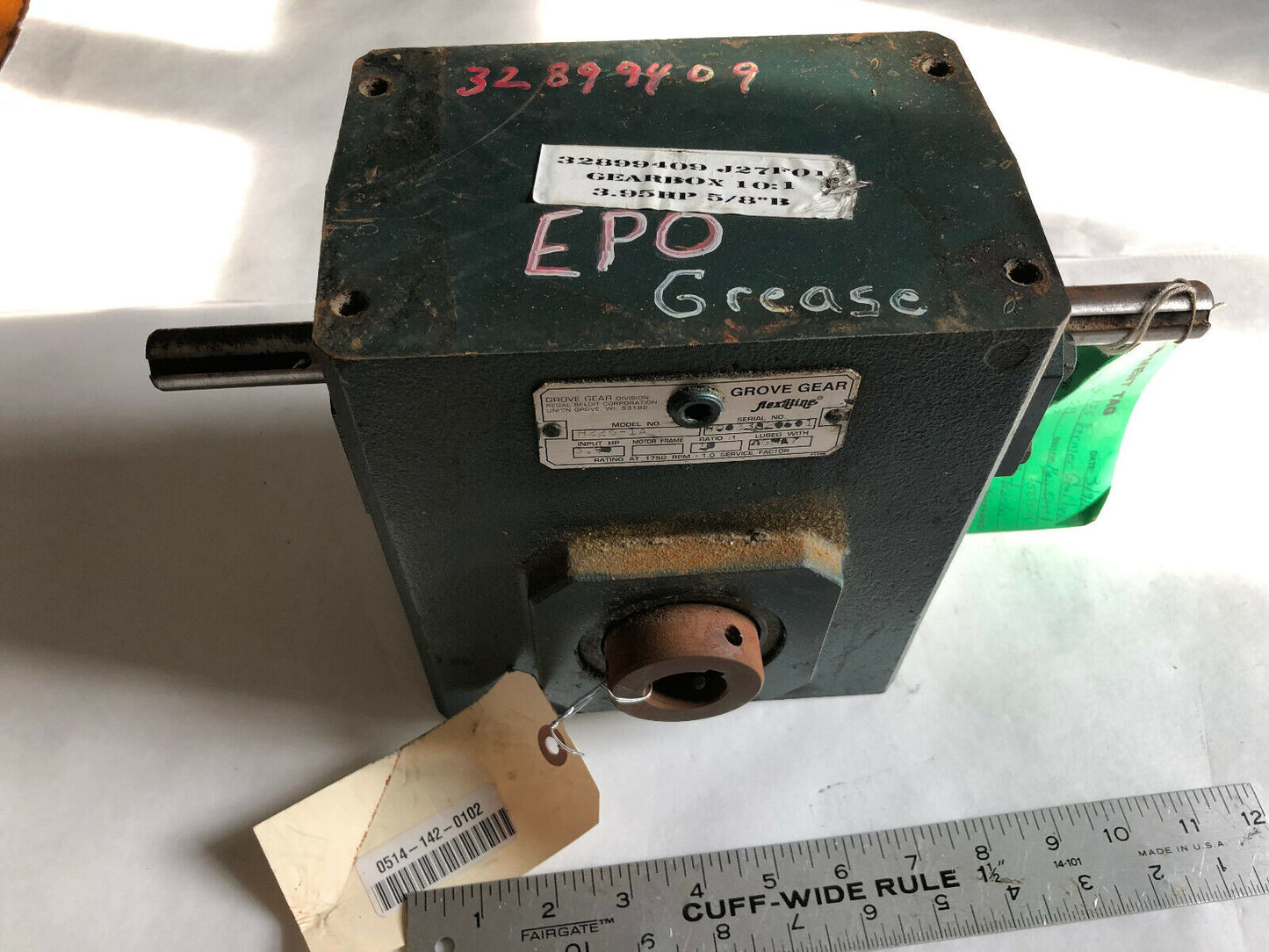 Grove Gear H226-1A Flexaline H226-Ia Gearbox,10:1-Ratio,3.9-Hp Agma7,H226-Ta,Sk